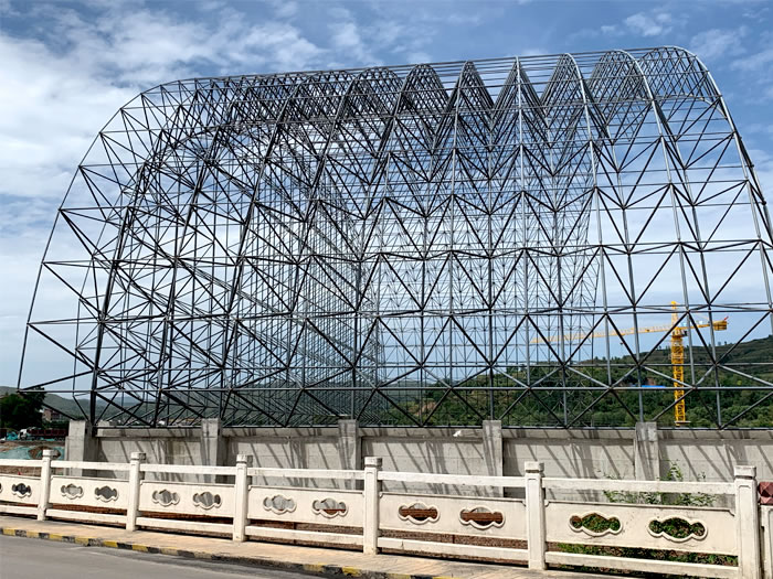 淮安山寨矿储煤棚网架